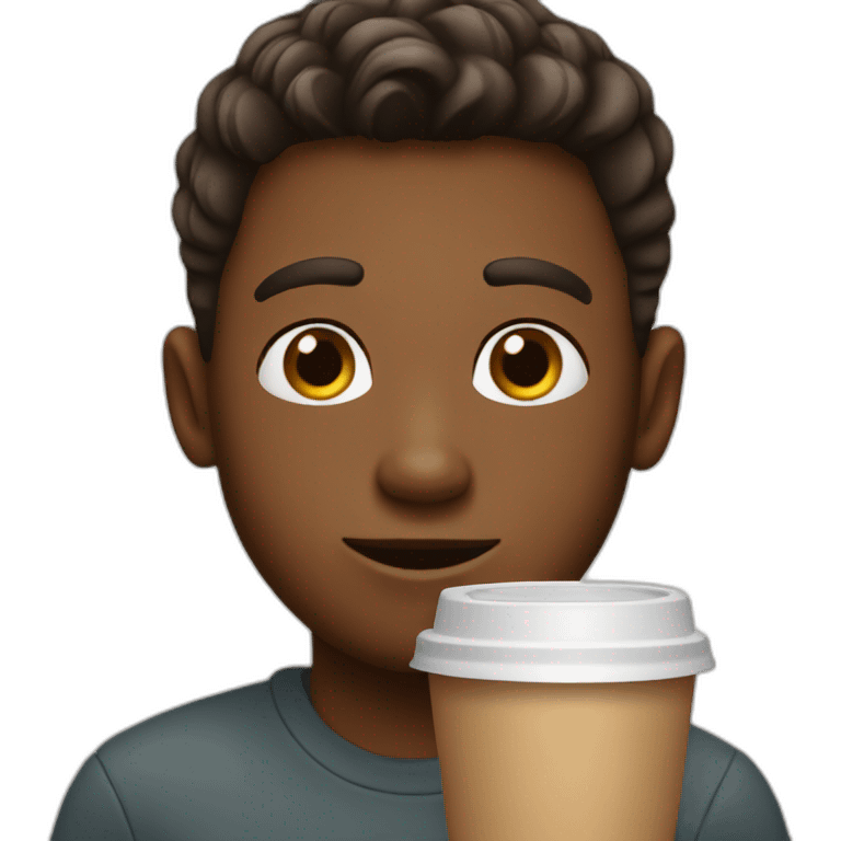 boy-with-a-cup-of-coffee emoji