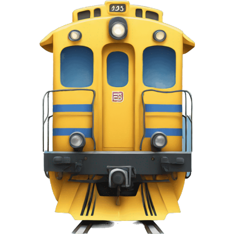 train blue emoji