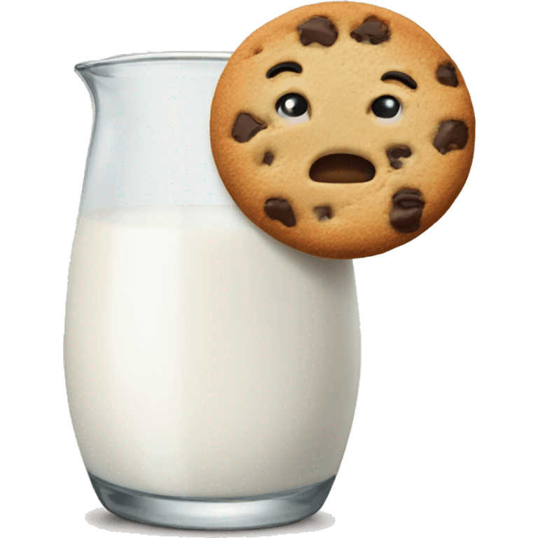 Milk and cookie emoji