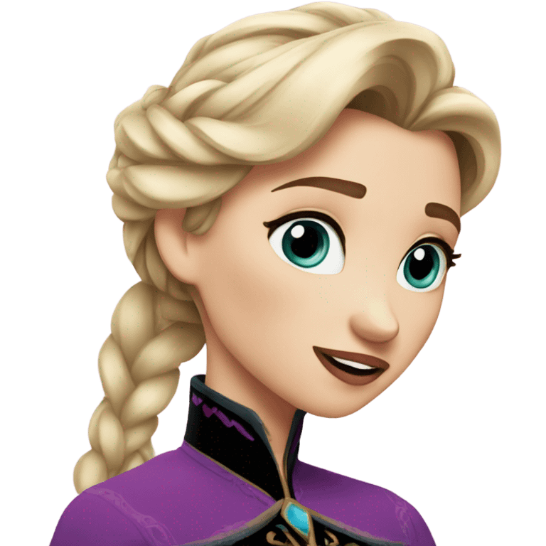 anna frozen kiss emoji