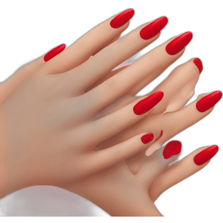 Red nails  emoji