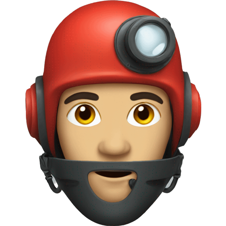 red diver head emoji