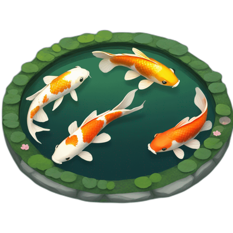 koi pond emoji