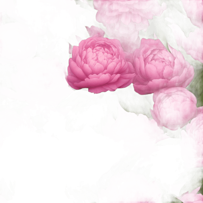 A  huge boquete of pink peonies emoji