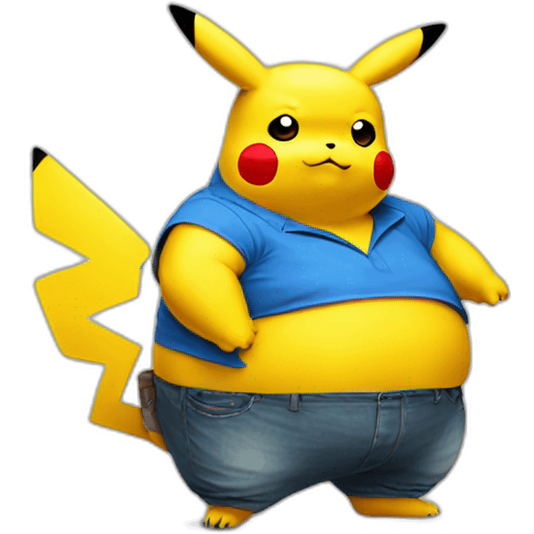 pikachu massively obese emoji