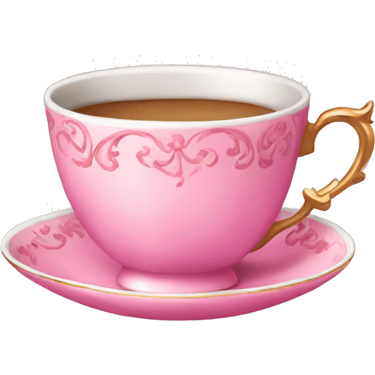 Fancy pink teacup emoji