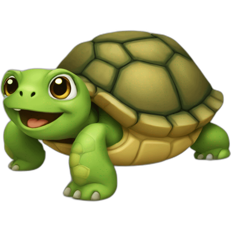 Une tortue emoji