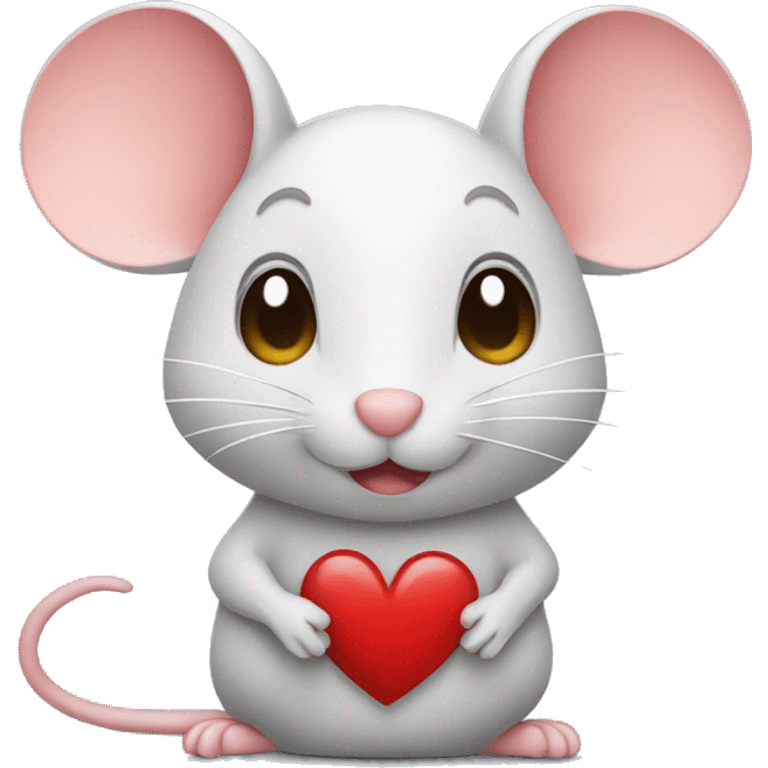 Mouse with Heart emoji