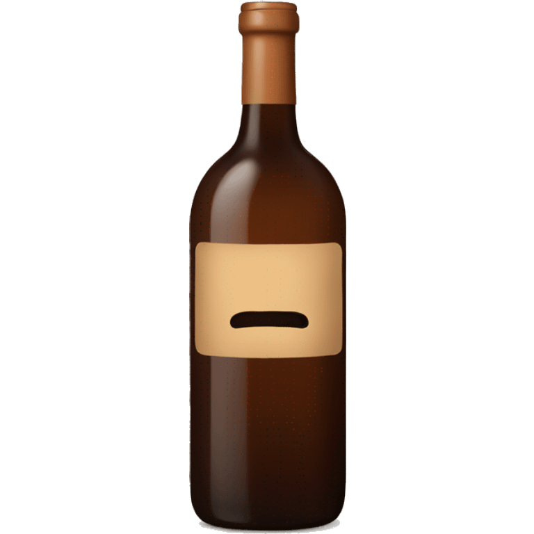 Wine bottle brown emoji