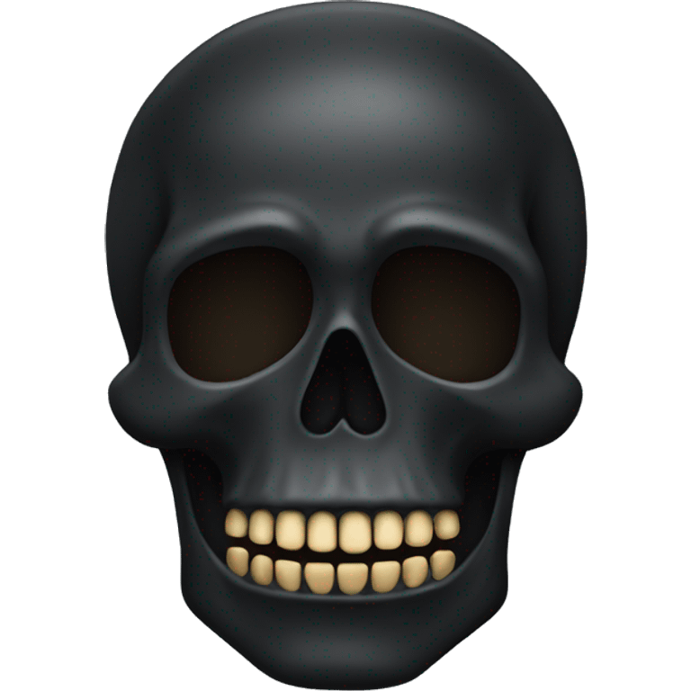 Black scull emoji