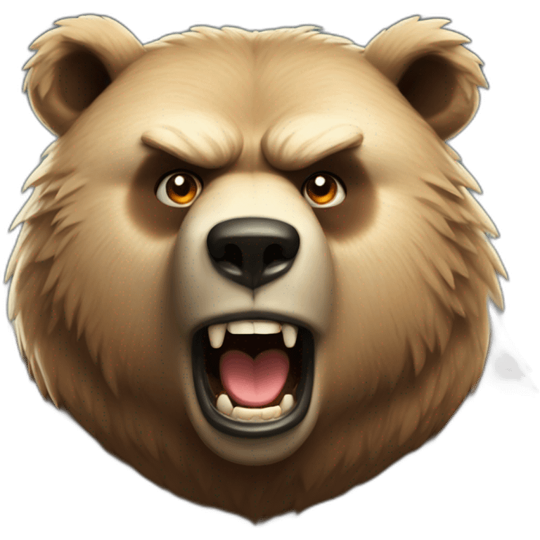 angry - loving - bear emoji