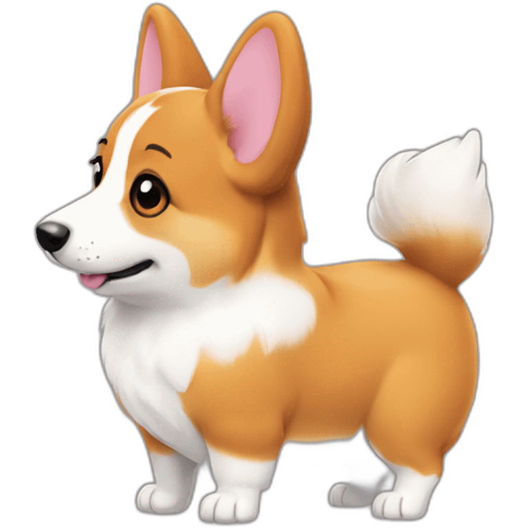 Corgi butt emoji