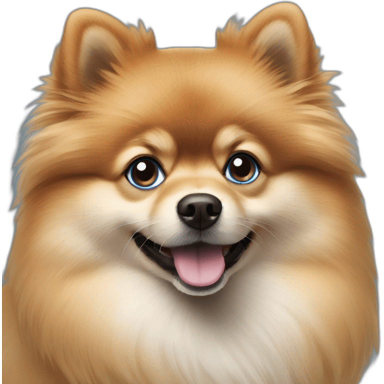 pomeranian-dog blue eyes emoji