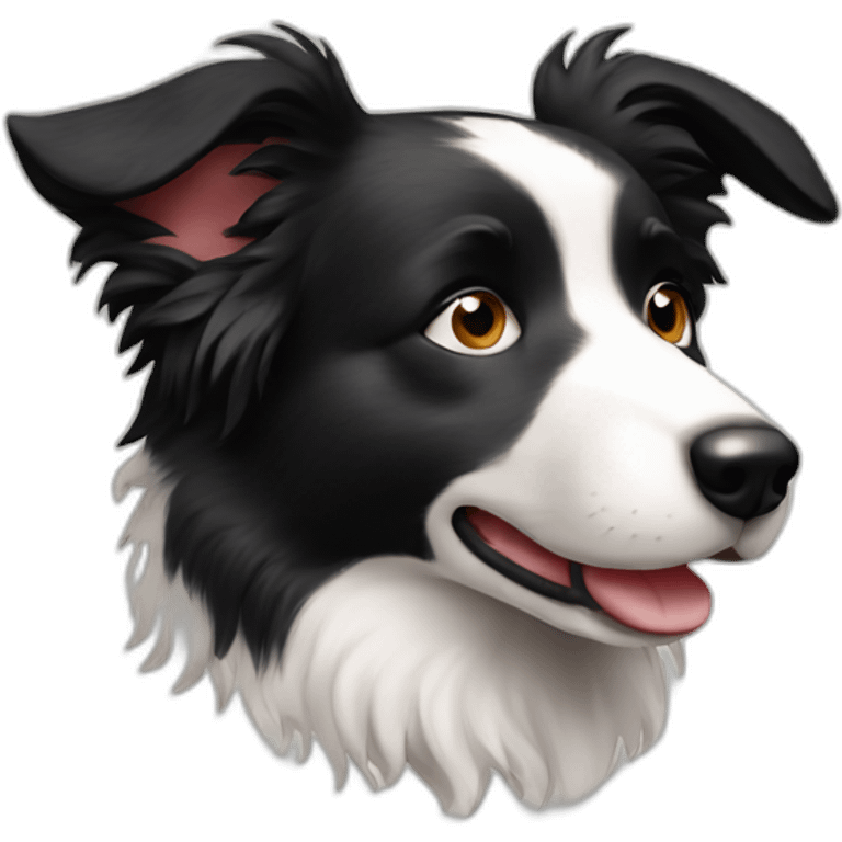 Cute little Border Collie emoji