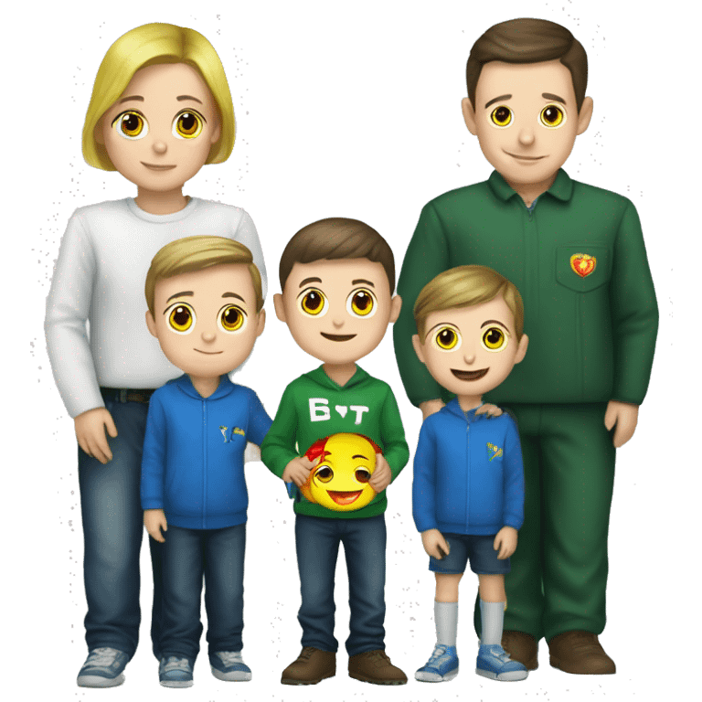 Zelensky with donetsk children emoji