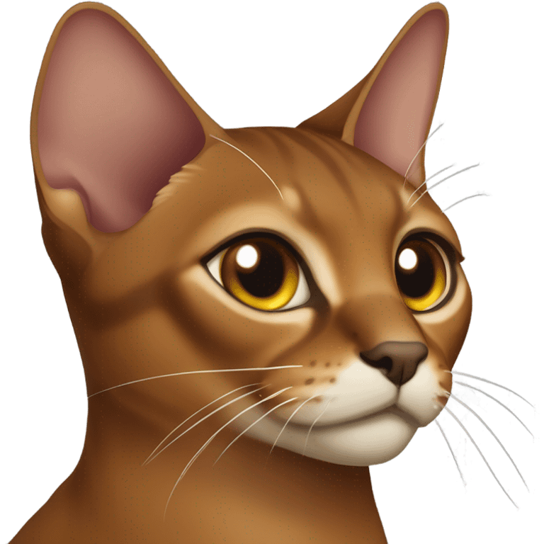 Abyssinian cat emoji