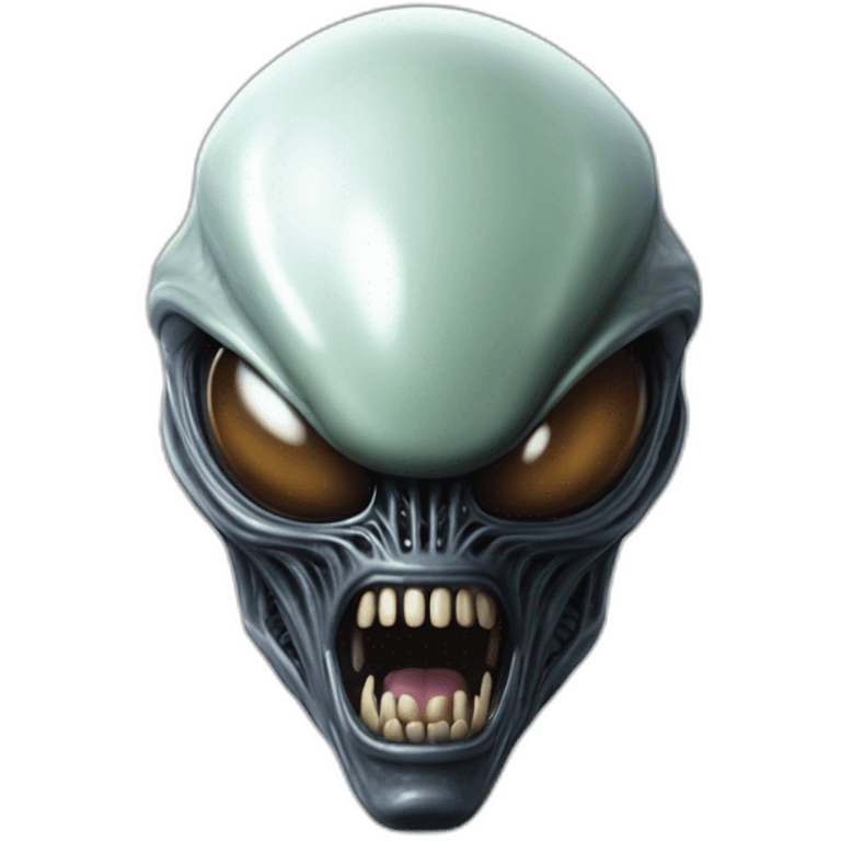 xenomorph alien face emoji