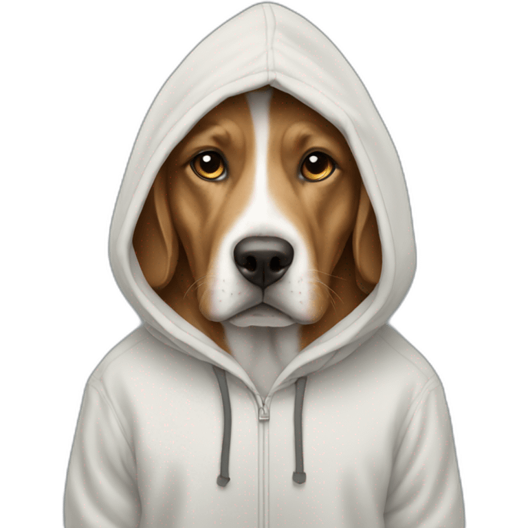 dog in hoodie emoji