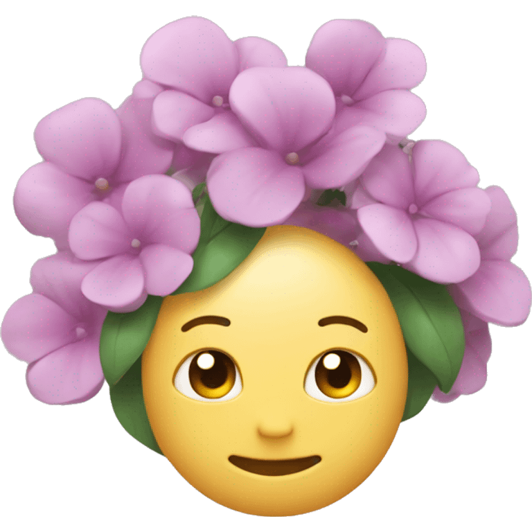 GitHub PR with flower emoji