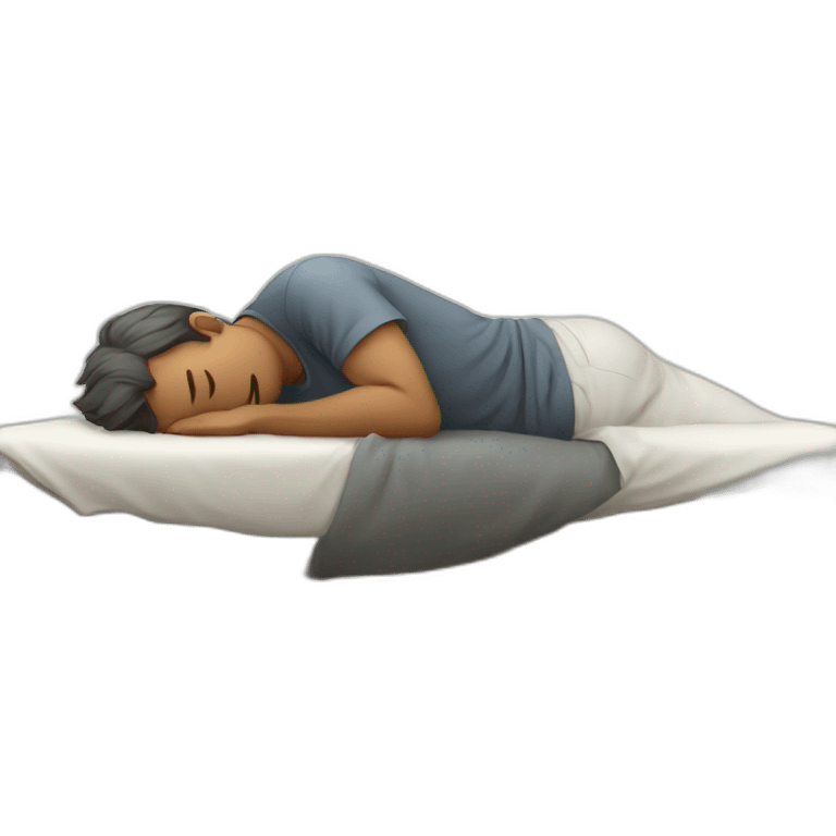 man-sleeping-on-table emoji