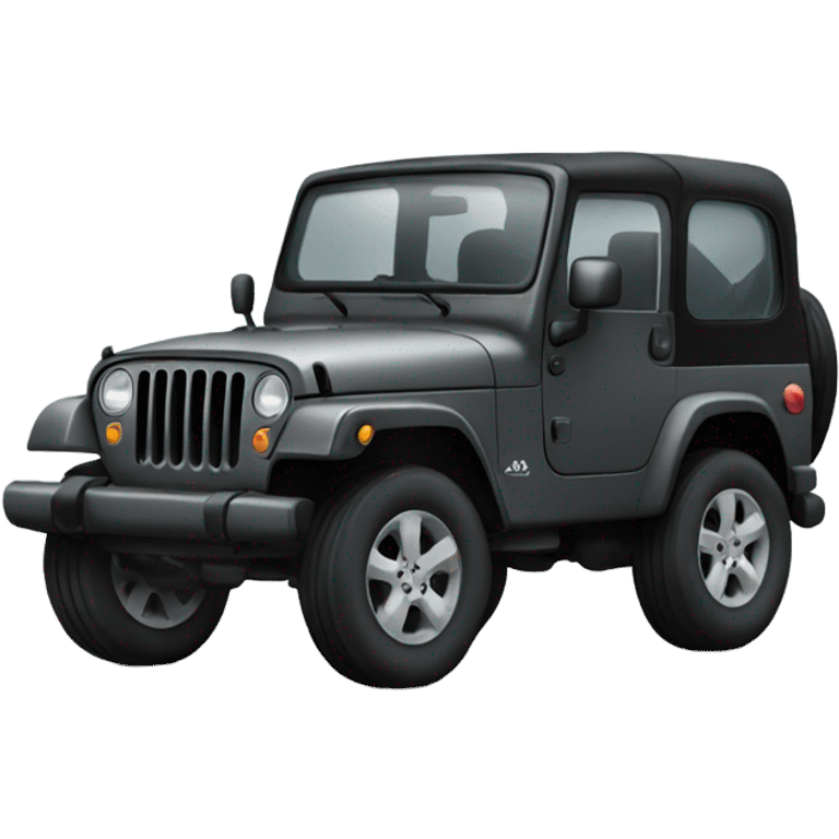 Dark gray Jeep emoji