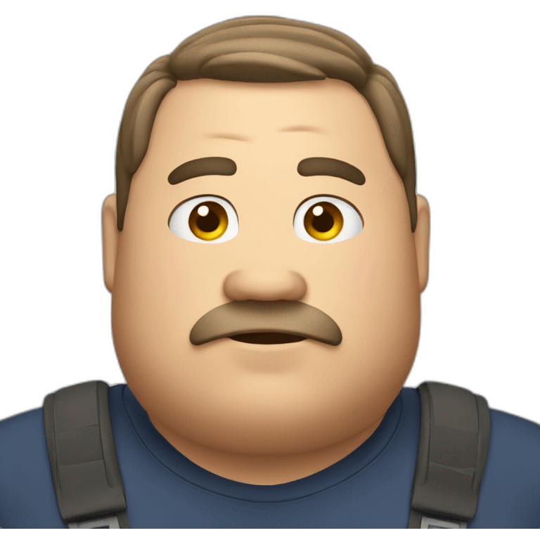 Fat men emoji