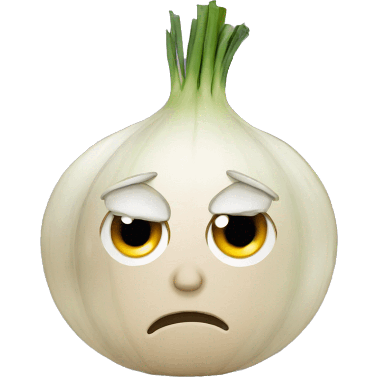 Crying onion emoji