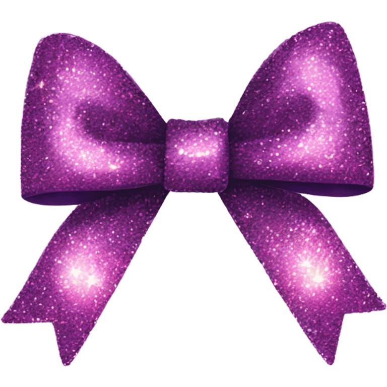 A bow with glitters emoji