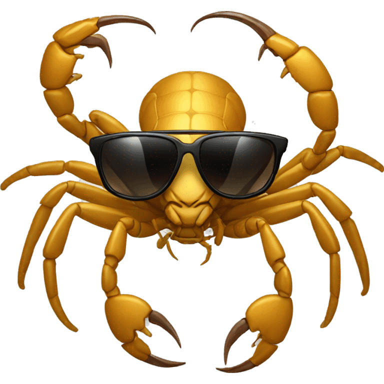 Scorpion with sunglasses emoji