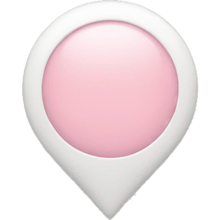 A pastel pink location pin emoji