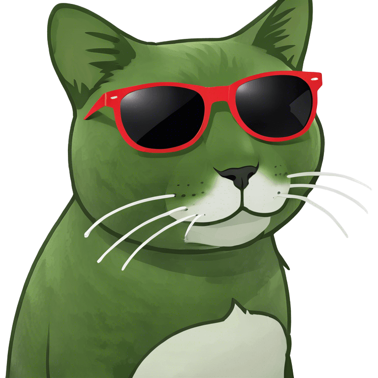 Cat with sunglasses emoji