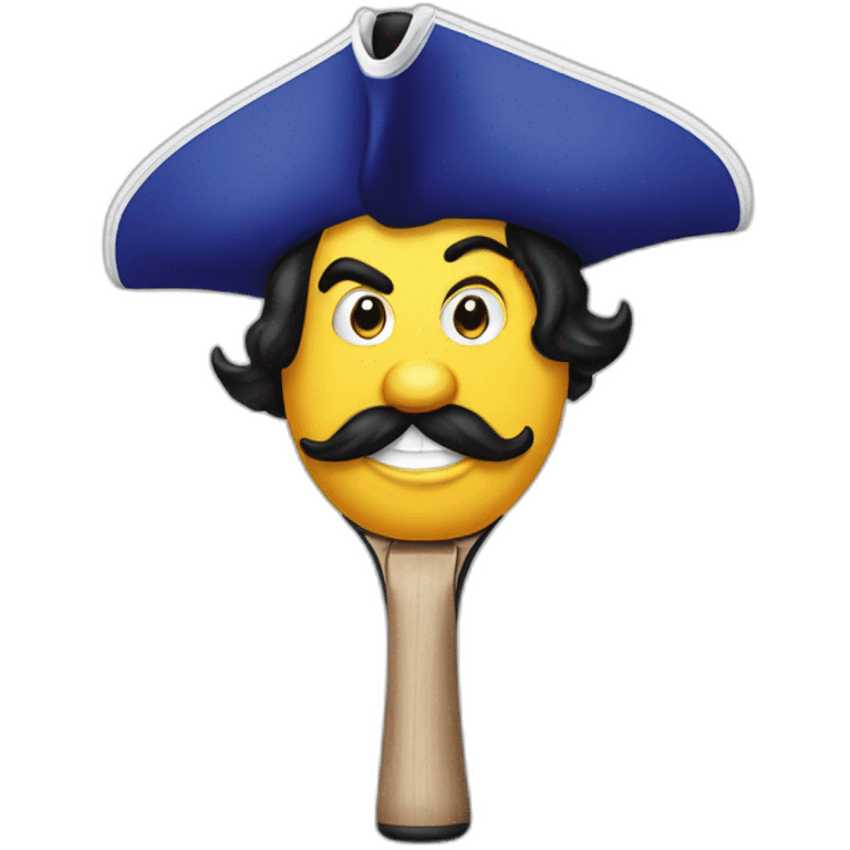 Captain hook ping pong paddle emoji