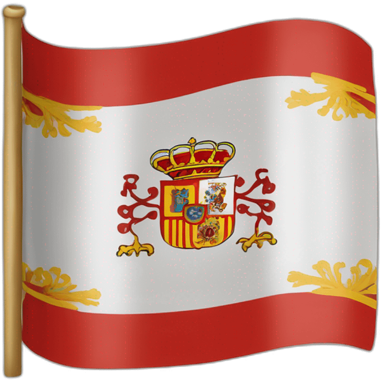 Bandera de España agujero escudo  emoji