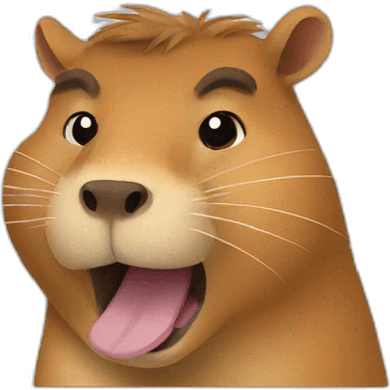 thumb down super angry capybara face emoji