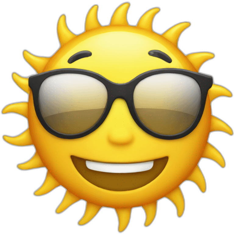 Sun smiley emoji