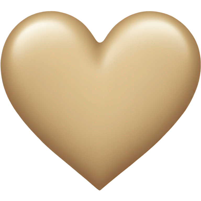 beige heart emoji