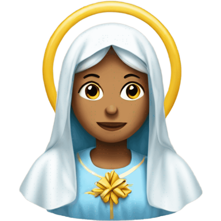 Virgin Mary with bows emoji