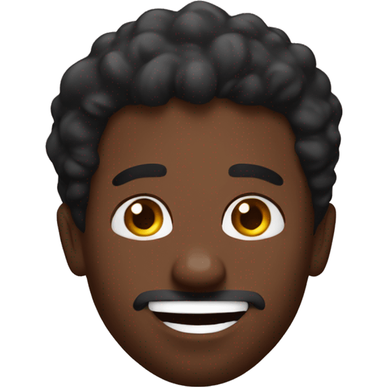 Black man in love with skibidi toilet  emoji