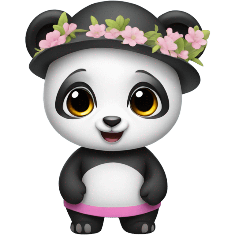 Female panda bear emoji