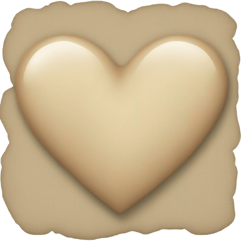 Beige heart  emoji