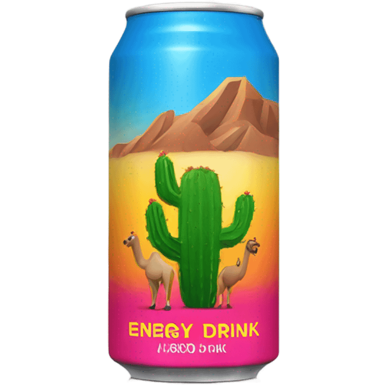 Cactus camel Energy Drink can emoji