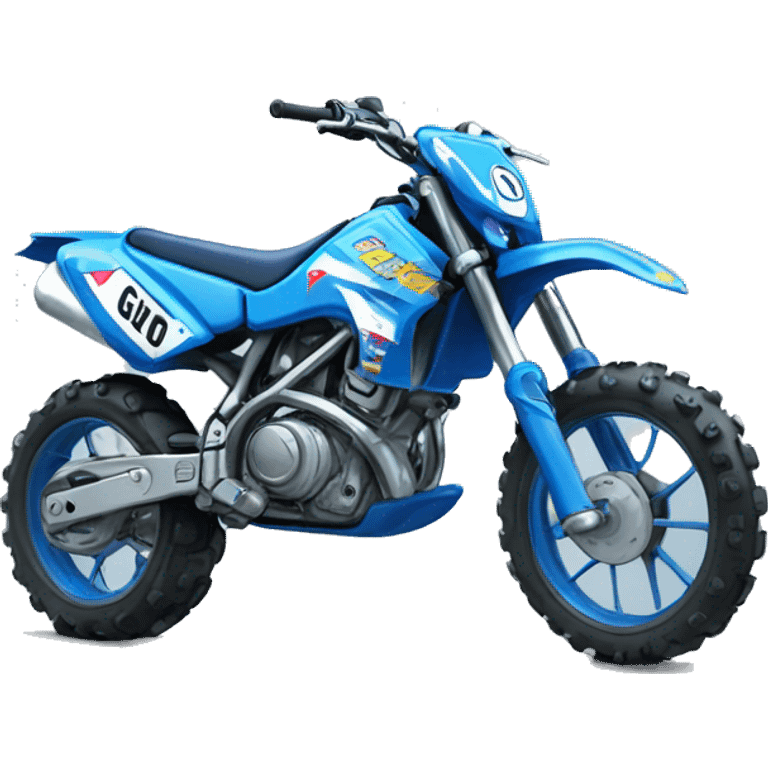 work on creating the emote designs based on the themes
I want them all colourful and with bubble writing
Gio: Blue motocross bike emoji