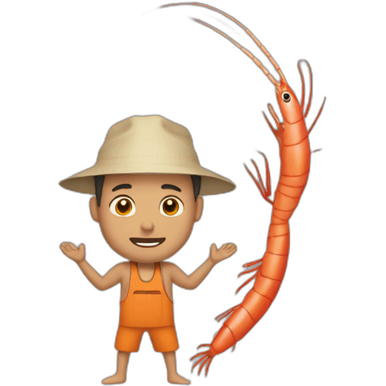 prawn man emoji