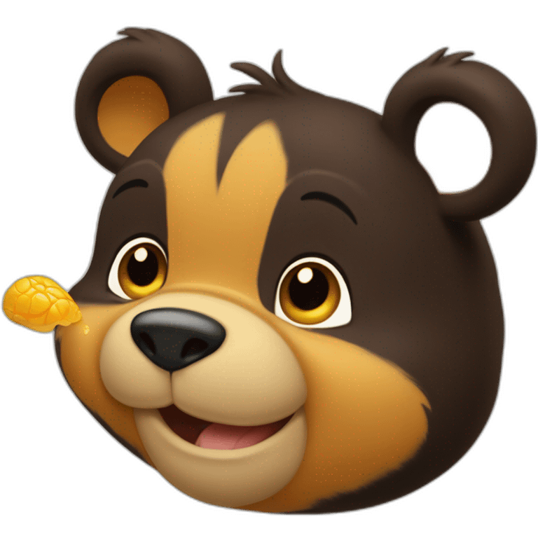 Winnie l’ourson qui mange du miel emoji