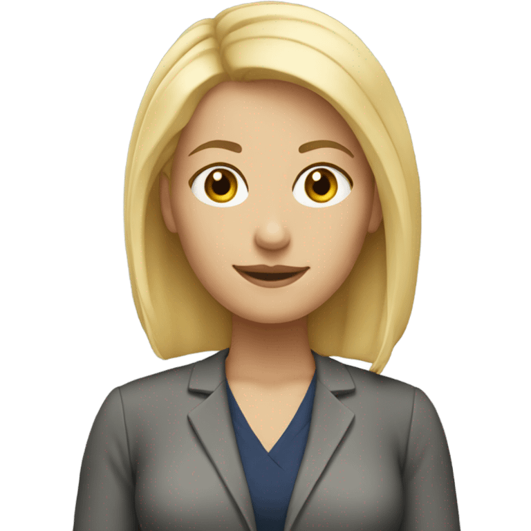 teacher female blonde hair emoji