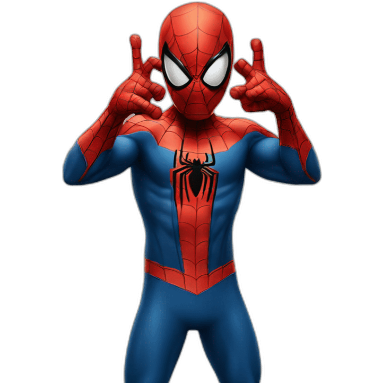 spiderman heart gesture emoji