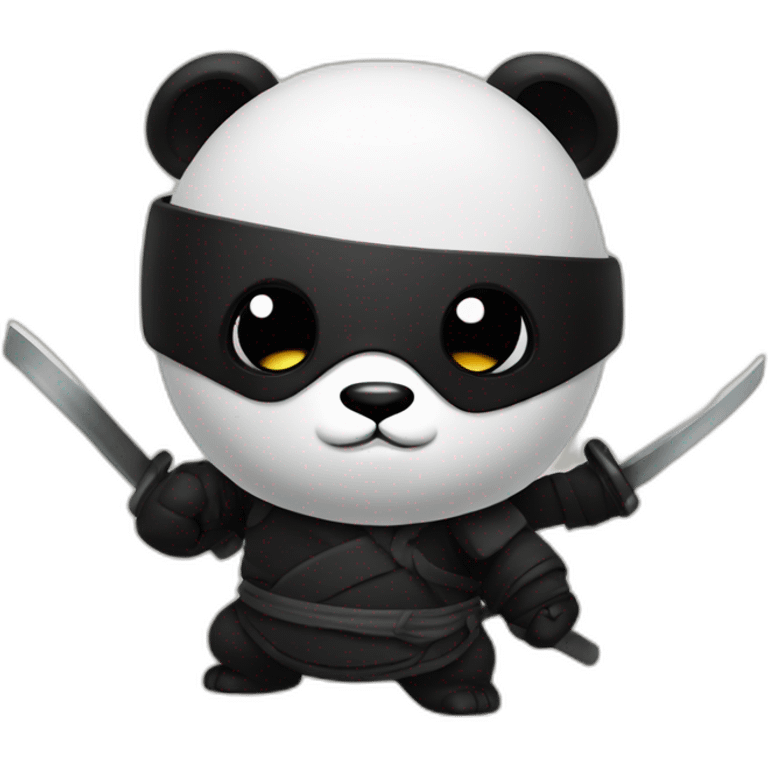 Panda ninja emoji