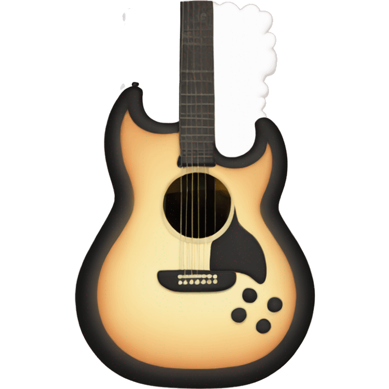 A aesthetic guitar emoji