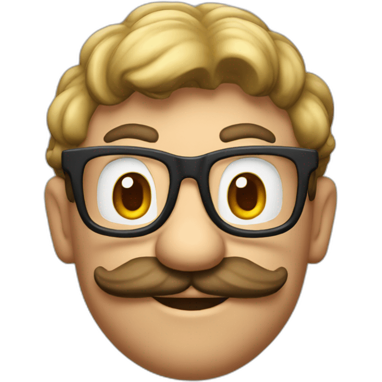 Nerd mario emoji