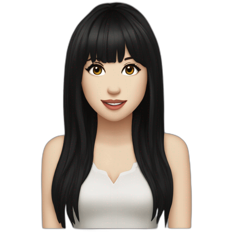 Carly Rae jepsen black long hair emoji